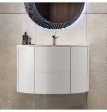 Тумба с раковиной Cezares Eden 91 bianco lucido, раковина 50177
