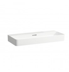 Laufen VAL Раковина 95х42х11.5 см, без отв., цвет: белый. 8.1028.7.000.109.1
