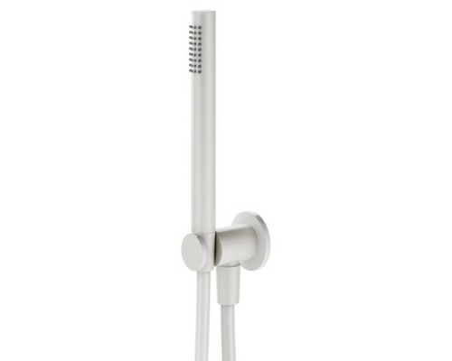Plumberia Selection IXO Душевой гарнитур, ручной душ с держателем, запорным клапаном, шланг PVC 150см., цвет: белый матовый. HST3018BO Plumberia Selection IXO Душевой гарнитур, ручной душ с держателем, запорным клапаном, шланг PVC 150см., цвет: белый матовый. HST3018BO