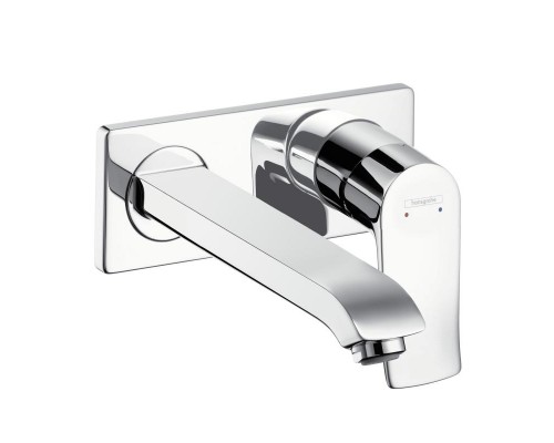 HG 31 086 000 Metris Смеситель для раковины 225 мм, настенный (внешняя монтажная часть)