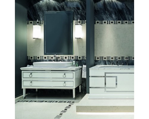Oasis Lutetia Композиция №18 Комплект мебели напольный, 137х56хh77 см, цвет: Bianco glossy/хром. Oasis Lutetia Композиция №18 Комплект мебели напольный, 137х56хh77 см, цвет: Bianco glossy/хром.
