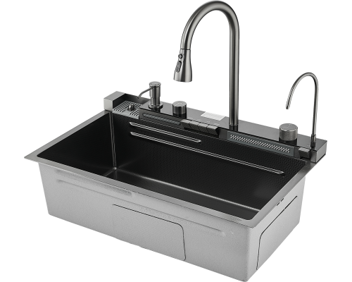 Комплект Savol S-SC001Q с водопадом, графит