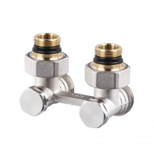 Угловой Н-образный клапан SR Rubinetterie для нижнего подключения отопительных приборов, 1/2 х3/4  0740-1500N0E0