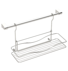 Полка Tekno-tel MG041 с рейлингом, 1 ярус, хром