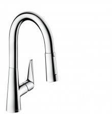 Hansgrohe Talis M51 Смеситель  для кухни на 1 отв, поворотный излив: 18.5см с вытяжным душем, 2jet, h:15.2см, цвет: хром. 73850000