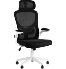 Компьютерное кресло Stool Group Airone белый, с черной сеткой