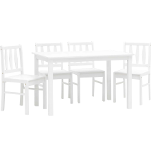 Обеденная группа Stool Group Ingrid стол + 4 стула, белая