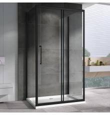 Душевой уголок Abber Schwarzer Diamant AG30130BH-S75B-S75B 130х75, профиль черный, стекло прозрачное