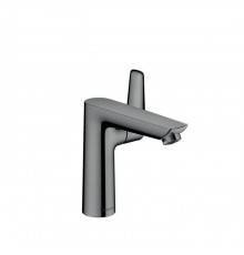 Hansgrohe Talis E Смеситель для раковины 150, на 1 отв, с донным клапаном, излив 141мм, цвет: шлифованный черный хром. 71754340