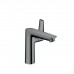 Hansgrohe Talis E Смеситель для раковины 150, на 1 отв, с донным клапаном, излив 141мм, цвет: шлифованный черный хром. 71754340