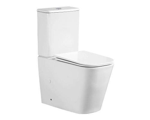 Унитаз-компакт напольный AZARIO Esconda AZ-1255A, глянцевый белый