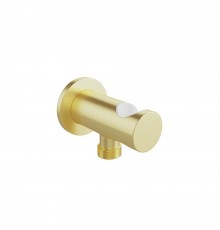 Шланговое подключение Aqueduto Aceno ACE1250, с держателем для душа, шлифованное золото