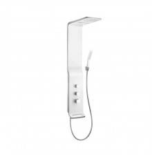 Hansgrohe Raindance Lift Душевая панель с верхним душем, водопад, ручным душем и термостатическим смесителем, цвет: хром/белый. 27008400