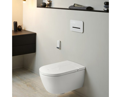 VilleroyBoch Viclean Унитаз-биде подвесной 38.5х59.5х40см., CeramicPlus, цвет: альпийский белый. V0E200R1