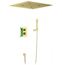 Timo SX-5029/17SM Petruma Набор для комплектации душа, с терм., 500х500 мм/микрофон, золото матовое SX-5029/17SM