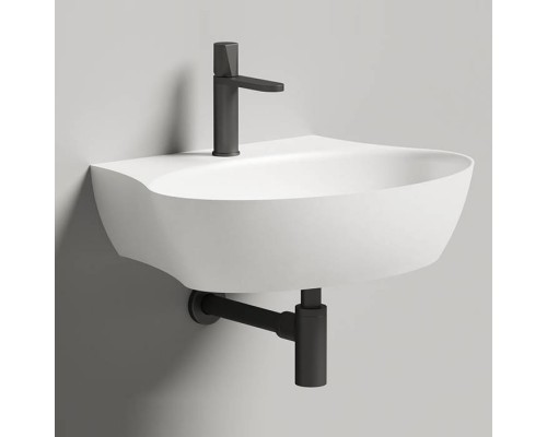 Salini Alda Wall 01 Раковина 58х45х15см., с 1 отв., сифон, слив-пер, мат-л: S-Sense, цвет: белый глянцевый. 140311G