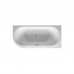 Duravit Darling New  Ванна 190х90x60см, пристенная, акриловая, угол справа, с панелью и ножками,с 2 наклонами для спины, цвет: белый. 700247000000000