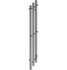 Полотенцесушитель электрический Melodia della vita Etude MTRECF15015gt П3 150х15, с крючками, графит