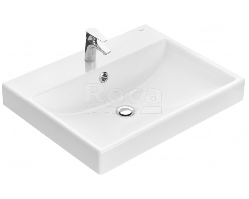 Roca Z.RU93.0.756.1 Ona Раковина мебельная 600х460x121 мм, с отв. под смес., композит., белый ZRU9307561