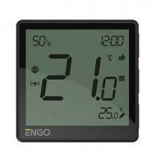 Универсальный терморегулятор, чёрный, с модулем Zigbee, с питанием 230, со встроенным датчиком влажности, с возможностью подключения датчика пола