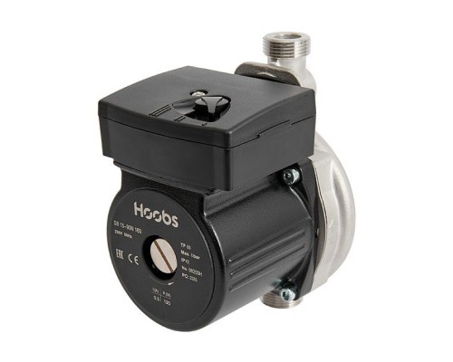 Насос повысительный Hoobs SB 15-90N 160мм 120Вт 1х220В 50Гц (корпус нерж.сталь). 08203H Насос повысительный Hoobs SB 15-90N 160мм 120Вт 1х220В 50Гц (корпус нерж.сталь). 08203H
