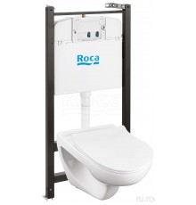 Roca 7.8931.0.501.0 Victoria !БЕЗ КНОПКИ! подвесной унитаз Rimless+инсталляция+ slim сиденье 893105010