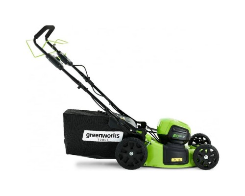 Газонокосилка аккумуляторная самоходная Greenworks 60V,46 см, б/щ (АКБ 4 Ач. и ЗУ)