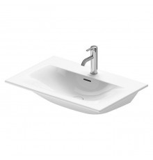 Duravit Happy D.2 Plus Раковина подвесная, 73х49см., с 3 отв., выпуск с керамической крышкой, WonderGliss, цвет: белый. 23447300301