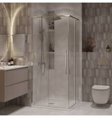 Душевой уголок Niagara Nova NG-6624-34 100x100, профиль хром, стекло прозрачное