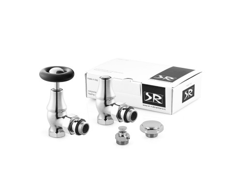 Комплект SR Rubinetterie серия Old Style 1/2 угловой с маховиком, цвет хром K390-1500C000