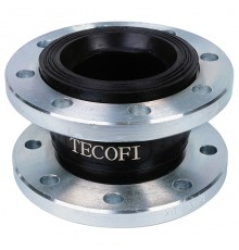 Компенсатор резиновый фланцевый Tecofi DI7240N-0100 DN100 мм PN16 bar с нейлоновым кордом EPDM. DI7240N-0100