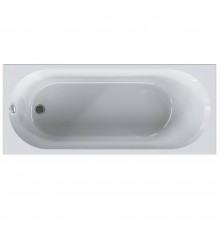 Акриловая ванна AM.PM X-Joy W94A 175x75 см, пристенная, белая, с каркасом, с экраном