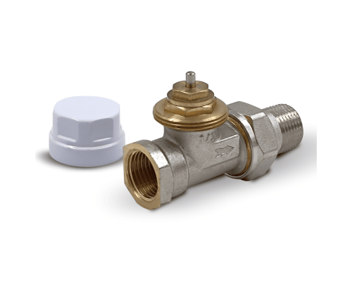 Вентиль прямой Primoclima Armature термостатический 1/2 никелированный PC1212TS