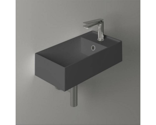 Simas Agile Раковина 50х27см., подвесная, 1 отв., правая, цвет: antracite matt. AG50 antracite  matt*1