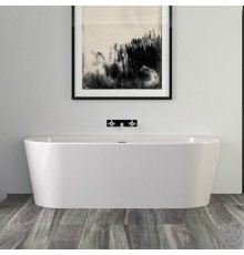 Knief Wall Ванна акриловая пристенная 180х80х60см, щелевой перелив SLOT, цвет: белый. 0100-277(06S)