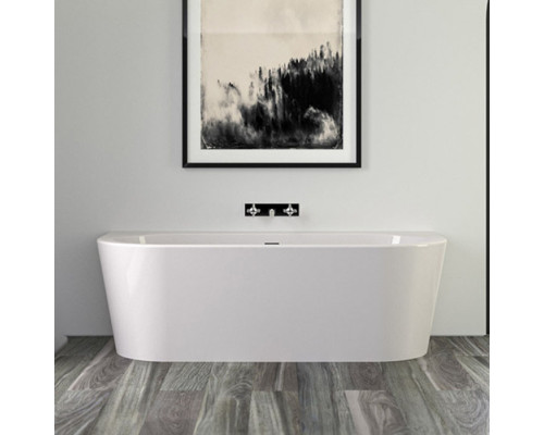 Knief Wall Ванна акриловая пристенная 180х80х60см, щелевой перелив SLOT, цвет: белый. 0100-277(06S)