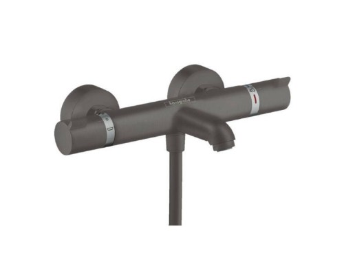 Hansgrohe Ecostat Comfort Смеситель для ванны, термостатический, цвет: шлифованный черный хром. 13114340 Hansgrohe Ecostat Comfort Смеситель для ванны, термостатический, цвет: шлифованный черный хром. 13114340