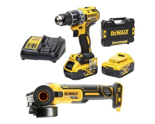 Шуруповерт аккумуляторный DeWalt DCD791P2+Машина шлифовальная угловая аккумуляторная DeWalt DCG405N