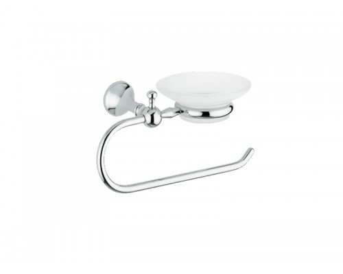 RE 239.52 GOLD Полотенцедержатель с мыльницей, сатиновое стекло, золото RE23952