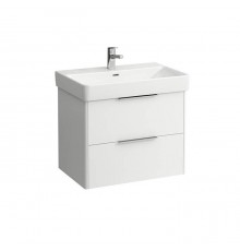 Laufen Base Тумба подвесная 70x46.5см, с раковиной, с 2 выдвиж. ящиками, цвет: белый матовый. 4.0233.2.110.260.1,  8.1096.7.000.104.1
