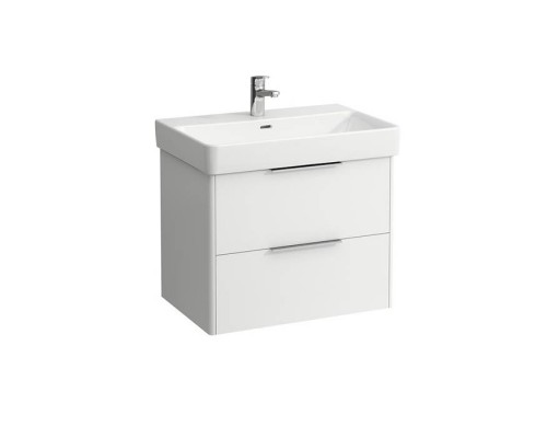 Laufen Base Тумба подвесная 70x46.5см, с раковиной, с 2 выдвиж. ящиками, цвет: белый матовый. 4.0233.2.110.260.1,  8.1096.7.000.104.1