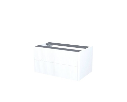 Тумба под раковину без столешницы IDDIS Aiger 80 подвесная, матовая белая soft touch