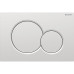 Geberit Sigma01 Клавиша для двойного смыва, круглая: Матовый хром. 115.770.JQ.5