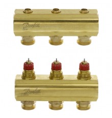 Комплект коллекторов Danfoss FHF-3 для 3 контуров. 088U0503