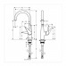 Hansgrohe Talis S, Смеситель для кухни, с выдвижным душем, Цвет: хром. 72813000