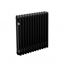 Трубчатый радиатор ТЕПЛОФОРТ ТР3057, 12 секций, боковое подключение 3/4”, черный мат 200082