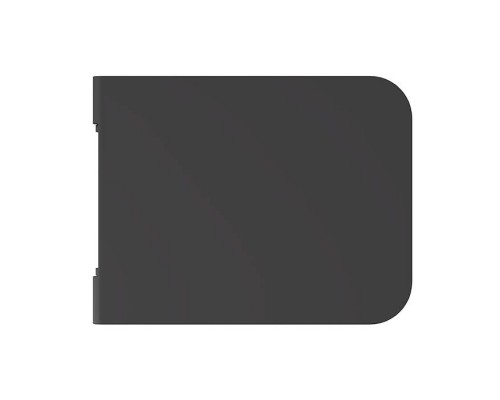 Alice Hide Сиденье с крышкой для унитаза Square, тонкое, с микролифтом, цвет: чёрный матовый/хром. MC3108SQS