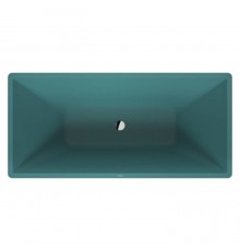 Duravit Vitrium Ванна отдельностоящая 160x75см, с ножками, с2 наклонами для спины, прямоугольная, цвет: аквамарин матовый. 700460HA
