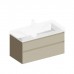 Kerama Marazzi Cubo Тумба подвесная 100см, с ящиками, цвет: лимо матовая. CUB.100.2\LIM