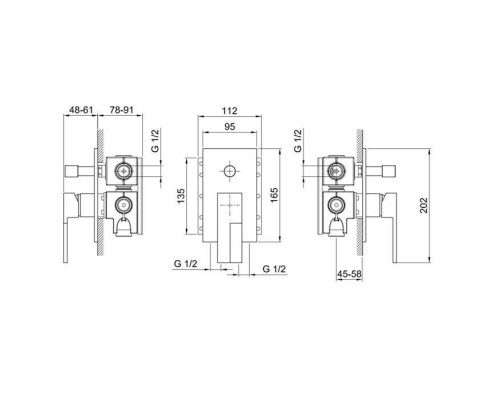 Fantini AR/38 Смеситель для душа, встраиваемый, цвет: хром. 38 02 E222SB, 38 02 334902 Fantini AR/38 Смеситель для душа, встраиваемый, цвет: хром. 38 02 E222SB, 38 02 334902